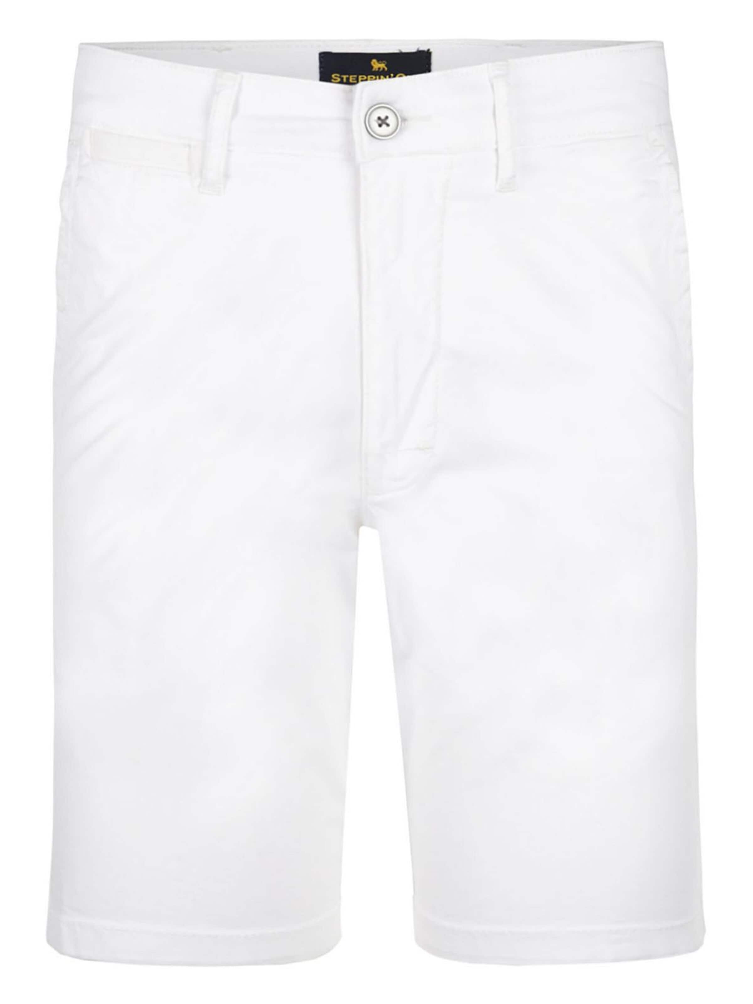 Steppin' out Regular Pants in White: front