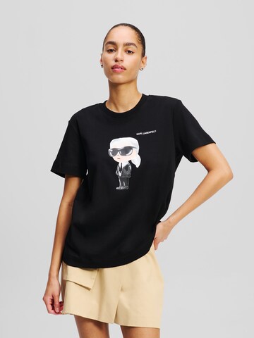 Karl Lagerfeld - Camiseta en negro: frente