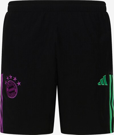 ADIDAS PERFORMANCE Workout Pants 'FC Bayern München Tiro' in Green / Purple / Black, Item view