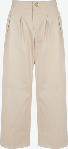 Aligne Bootcut Bandplooibroek 'Courtney' in Beige: voorkant