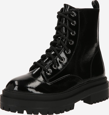 Bottines à lacets 'OBEY' Raid en noir : devant