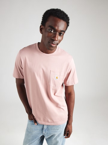 T-Shirt Carhartt WIP en rose : devant
