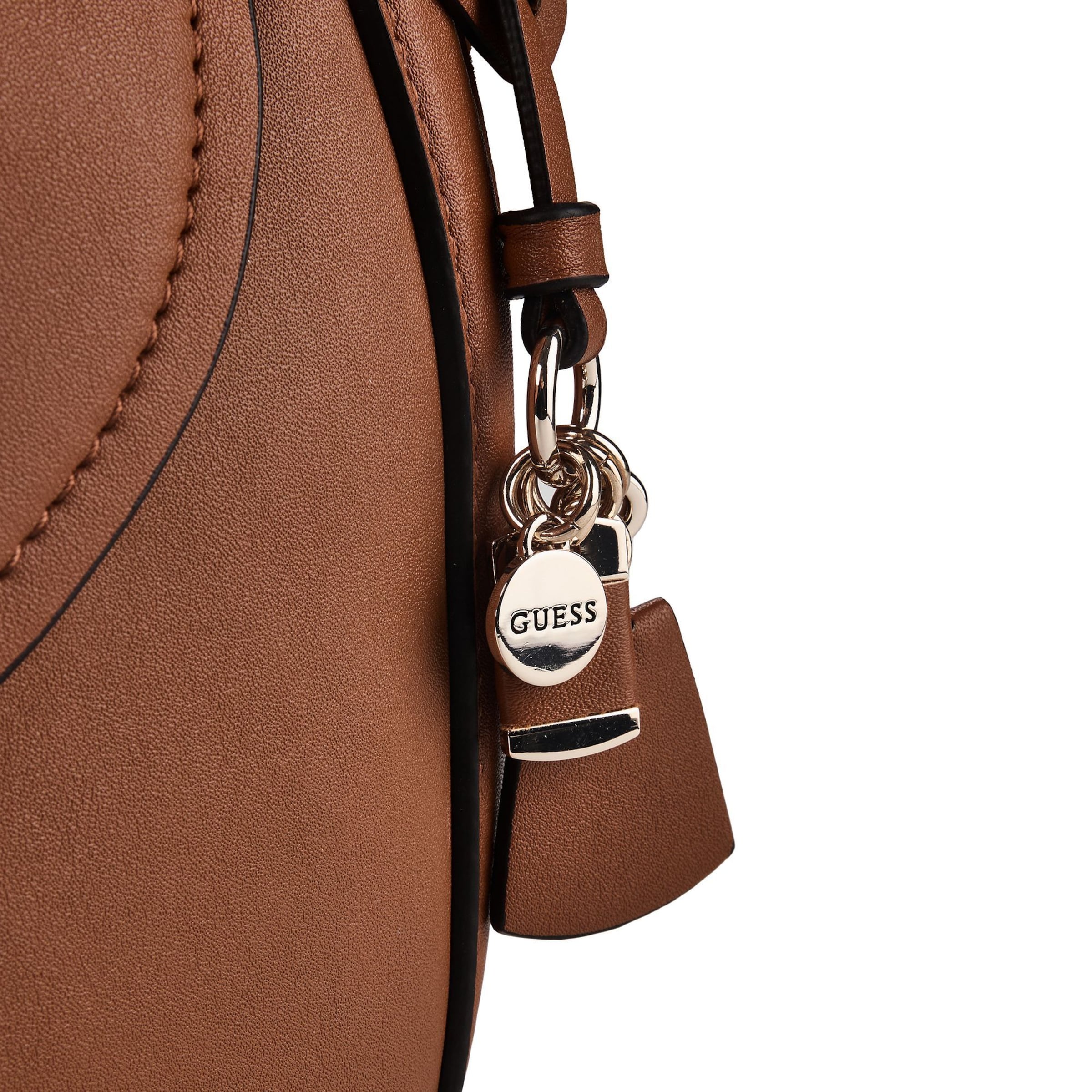 GUESS Schultertasche 'Coleen' in Braun
