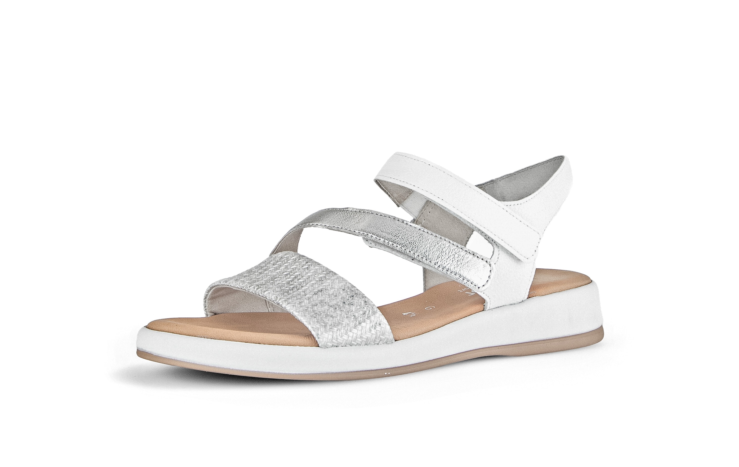 GABOR Sandały z rzemykami w kolorze srebrny: przód