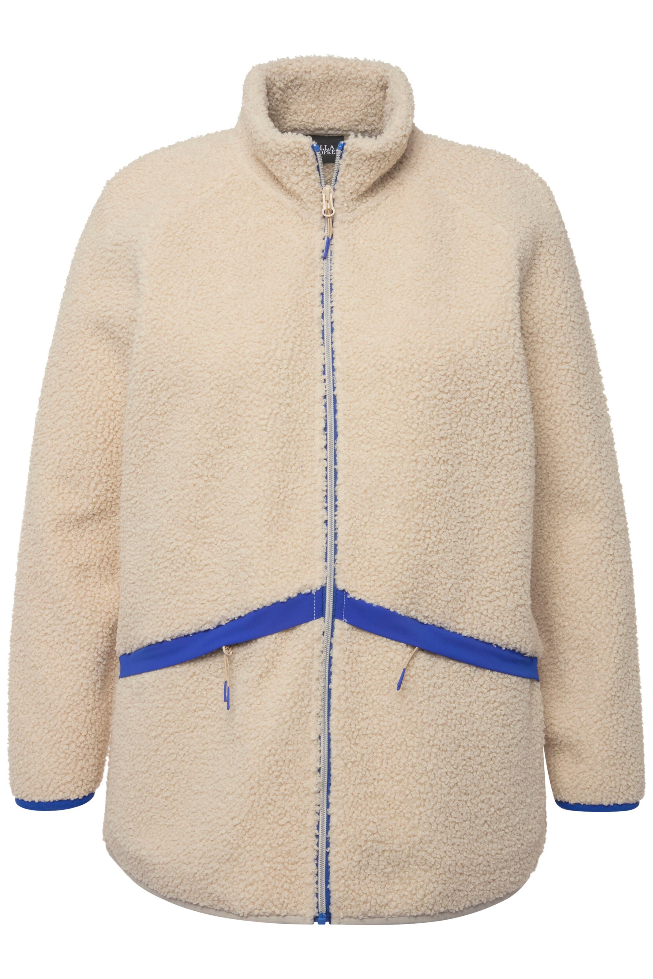 Ulla Popken Fleece jacket in Beige: front