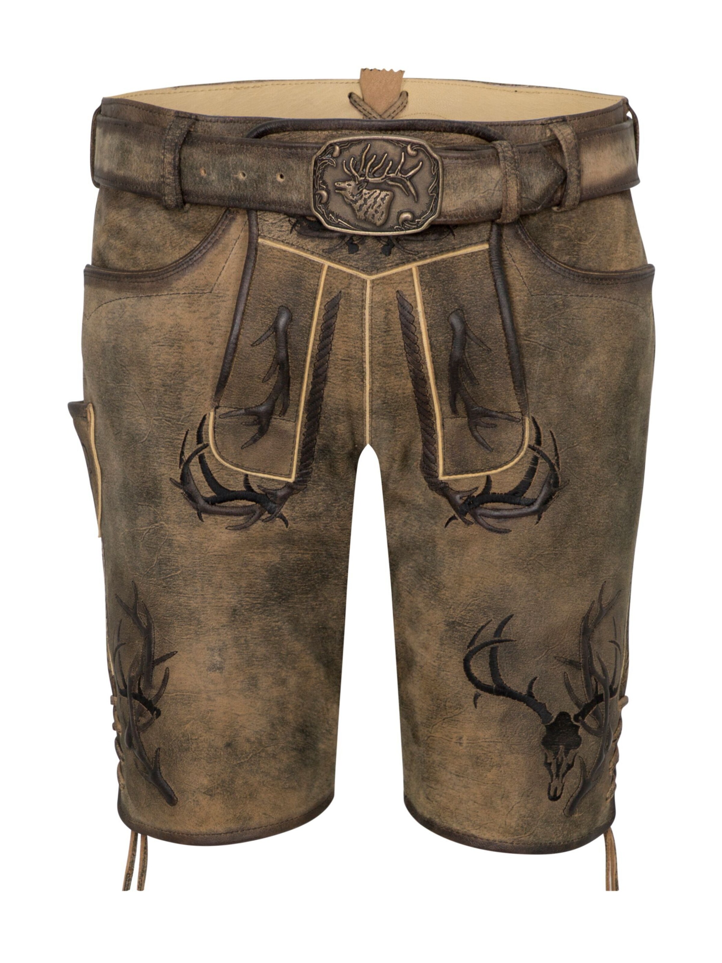 SPIETH & WENSKY Regular Hose 'Astral' in Braun: Vorderseite