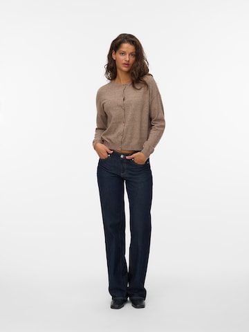 VERO MODA Knit Cardigan 'VMMARINA' in Brown