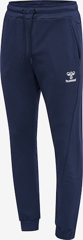 Hummel Tapered Sporthose in Blau