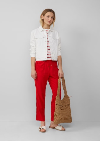 s.Oliver Tapered Broek in Rood