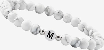 GOOD.designs Armband 'Ab-Weiss-M' in Wit