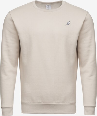 Mikon Sweatshirt 'Feder' in Beige / Black / White, Item view