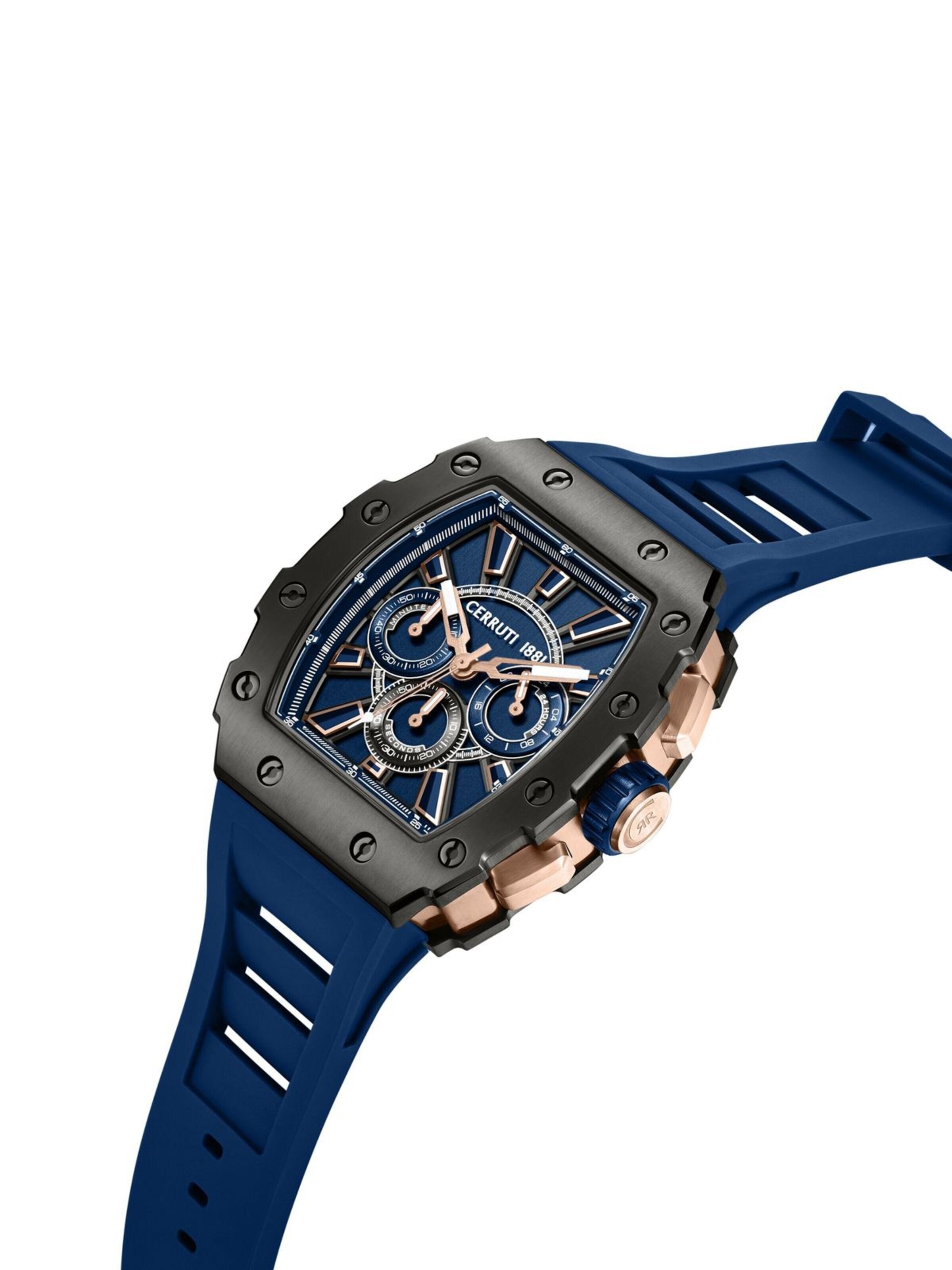 CERRUTI 1881 Analog watch 'Function watch Gubbio' in Blue