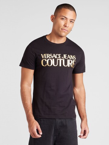 Versace Jeans Couture T-Shirt in Schwarz: Vorderseite
