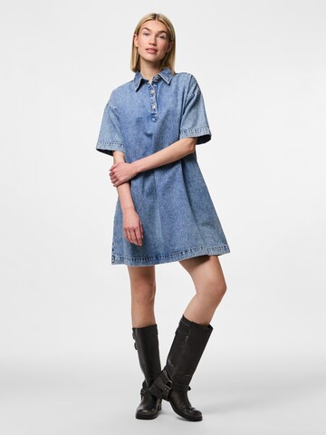 PIECES Shirt dress 'KENYA' in Blue: front