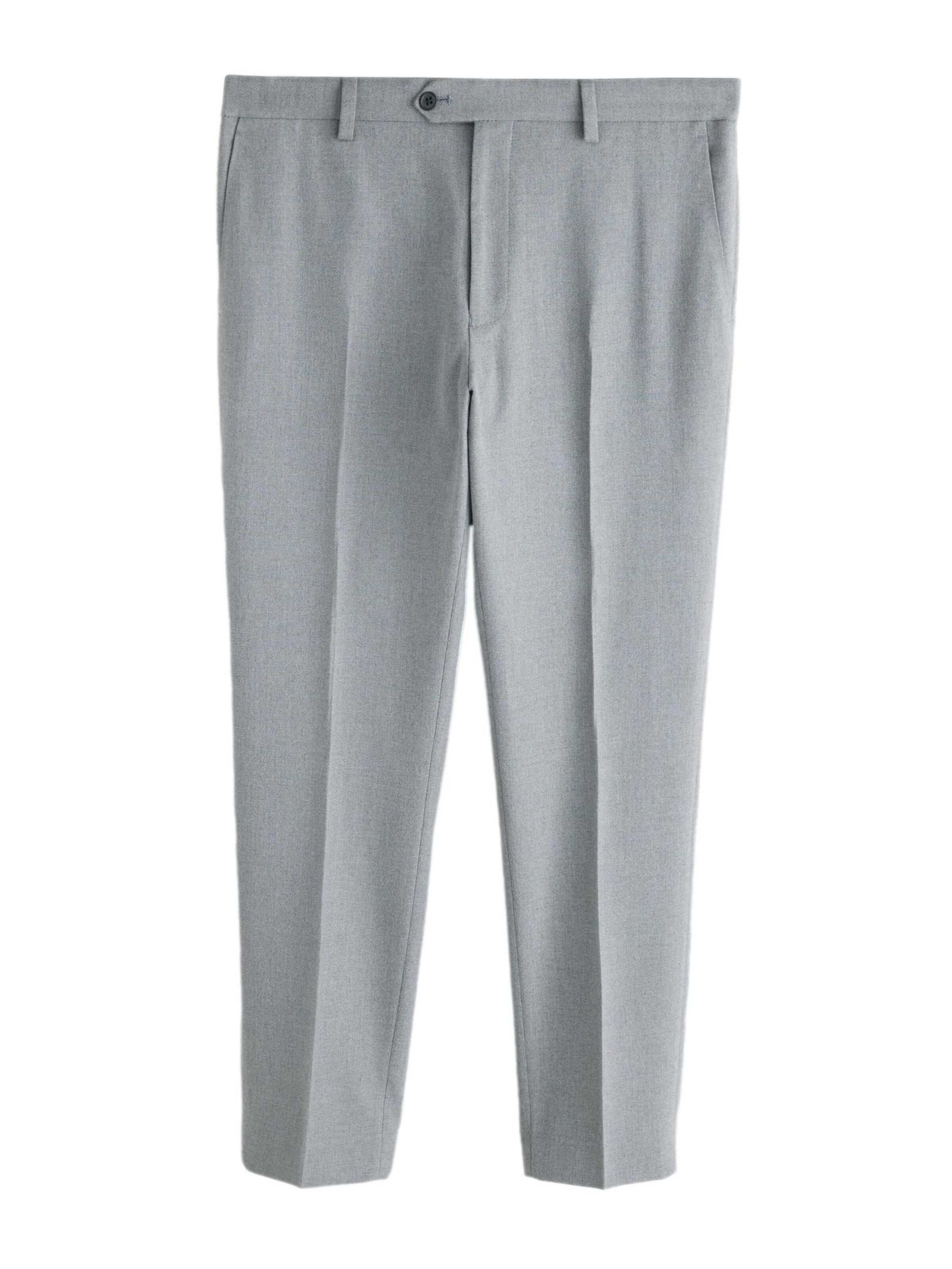 Next Slimfit Hose in Grau: Vorderseite