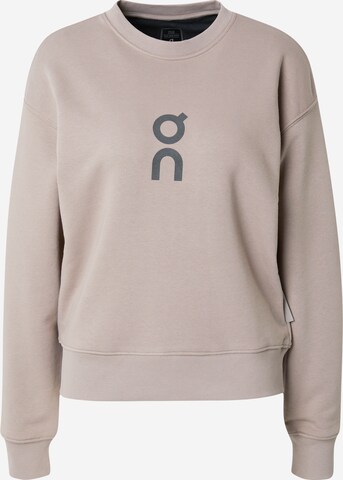 On Sweatshirt 'Club' in Grijs: voorkant