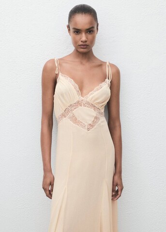 MANGO Dress 'Garbo' in Beige
