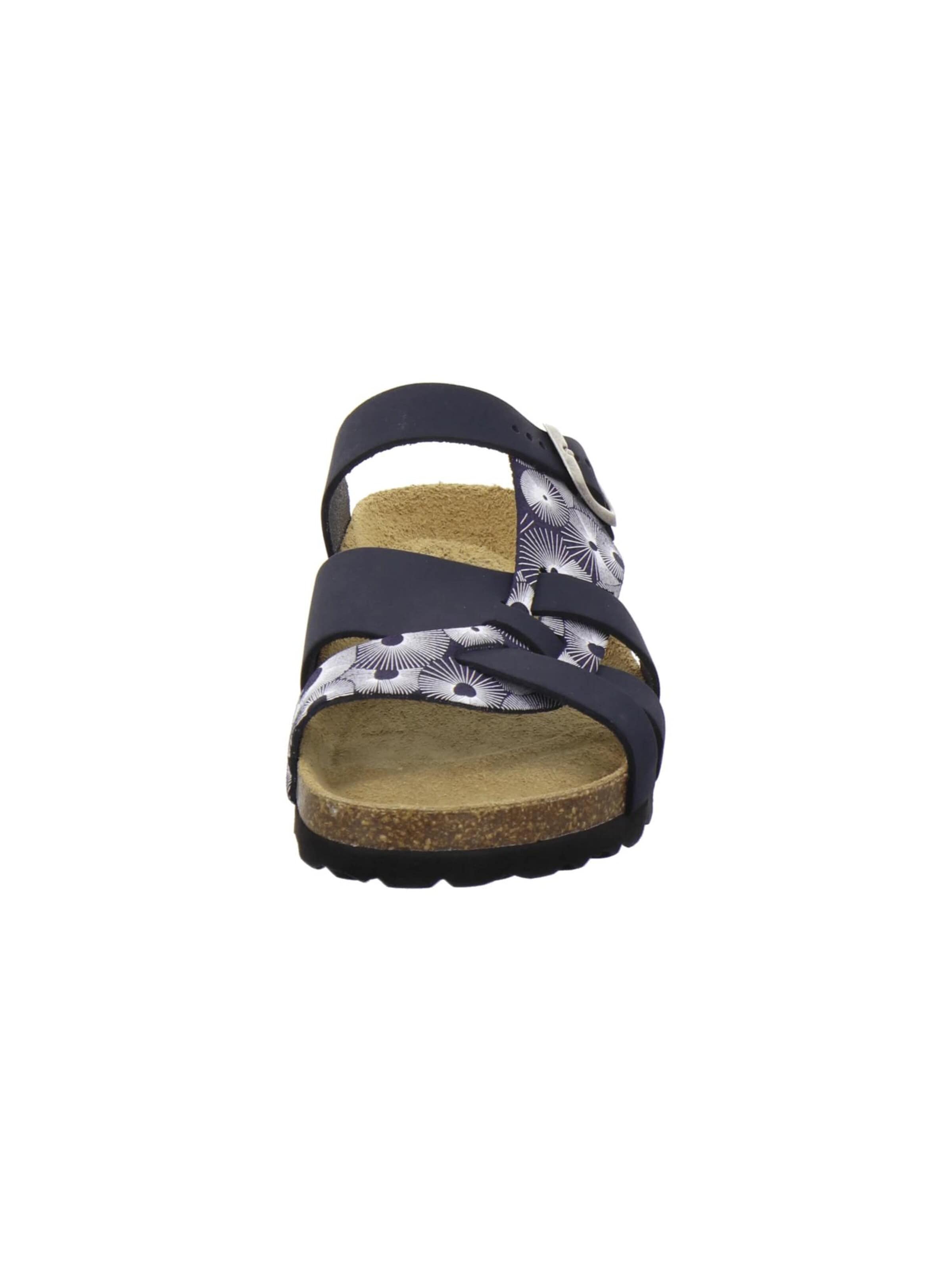 AFS-Schuhe - Zapatos abiertos 'Pantoletten Damen Kralle navy' en azul