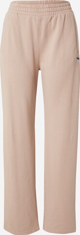 Abercrombie & Fitch Wide leg Pants in Beige: front