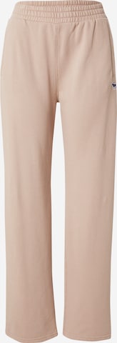 Abercrombie & Fitch Wide leg Trousers in Beige: front