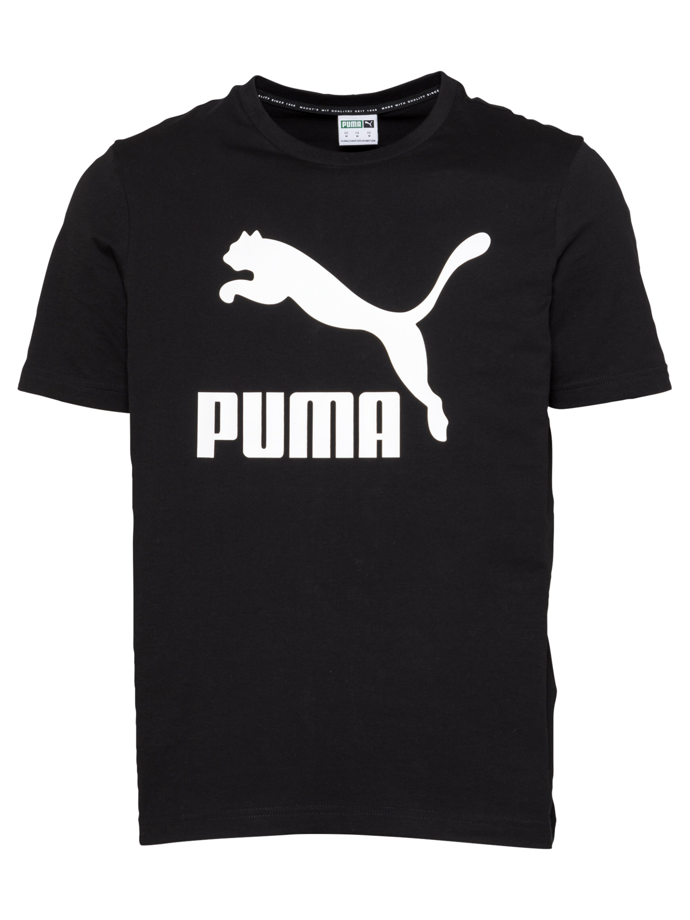 PUMA T-Shirt 'Classics' in Schwarz: Vorderseite