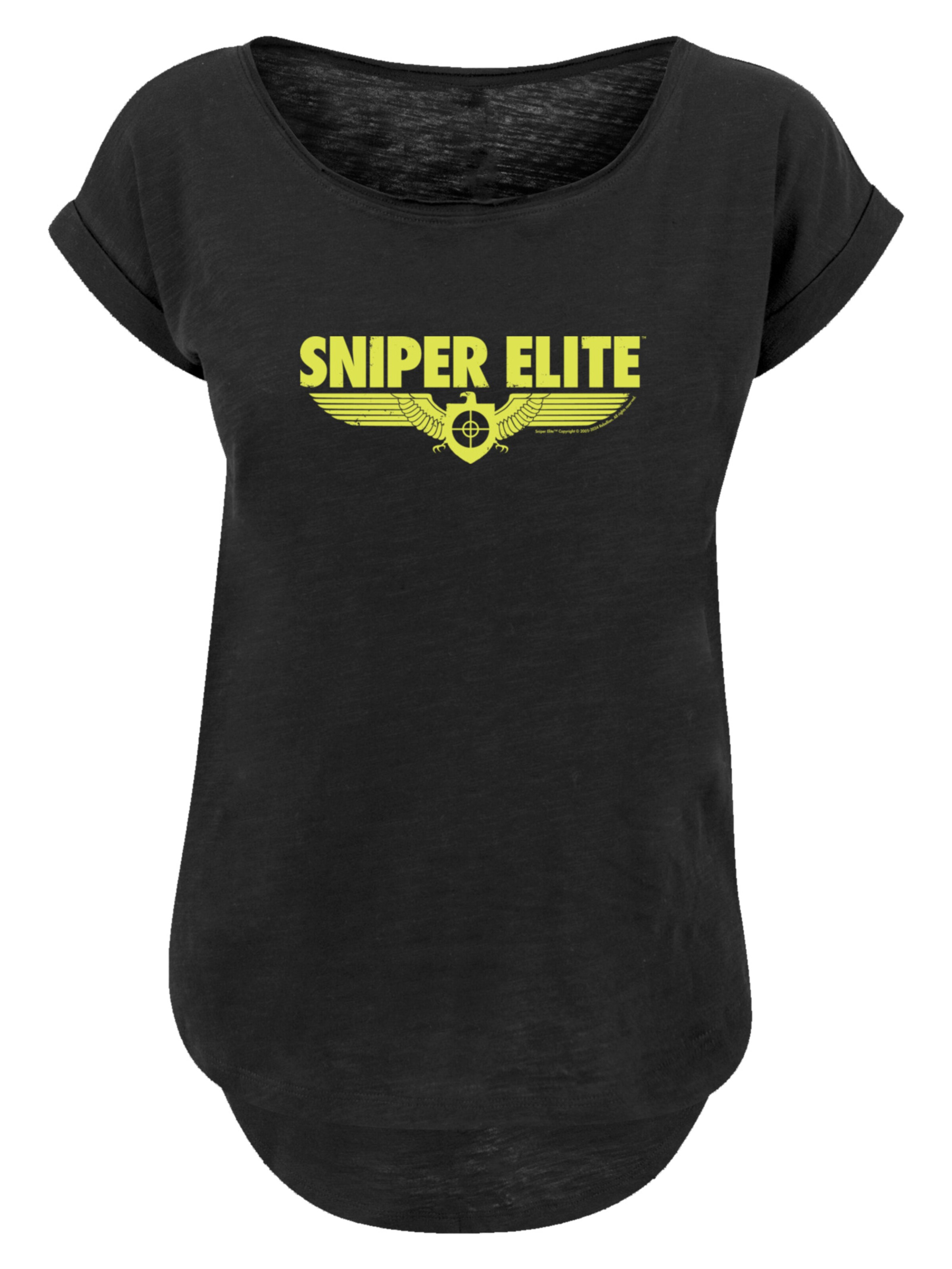 F4NT4STIC Shirt 'Sniper Elite' in Black: front