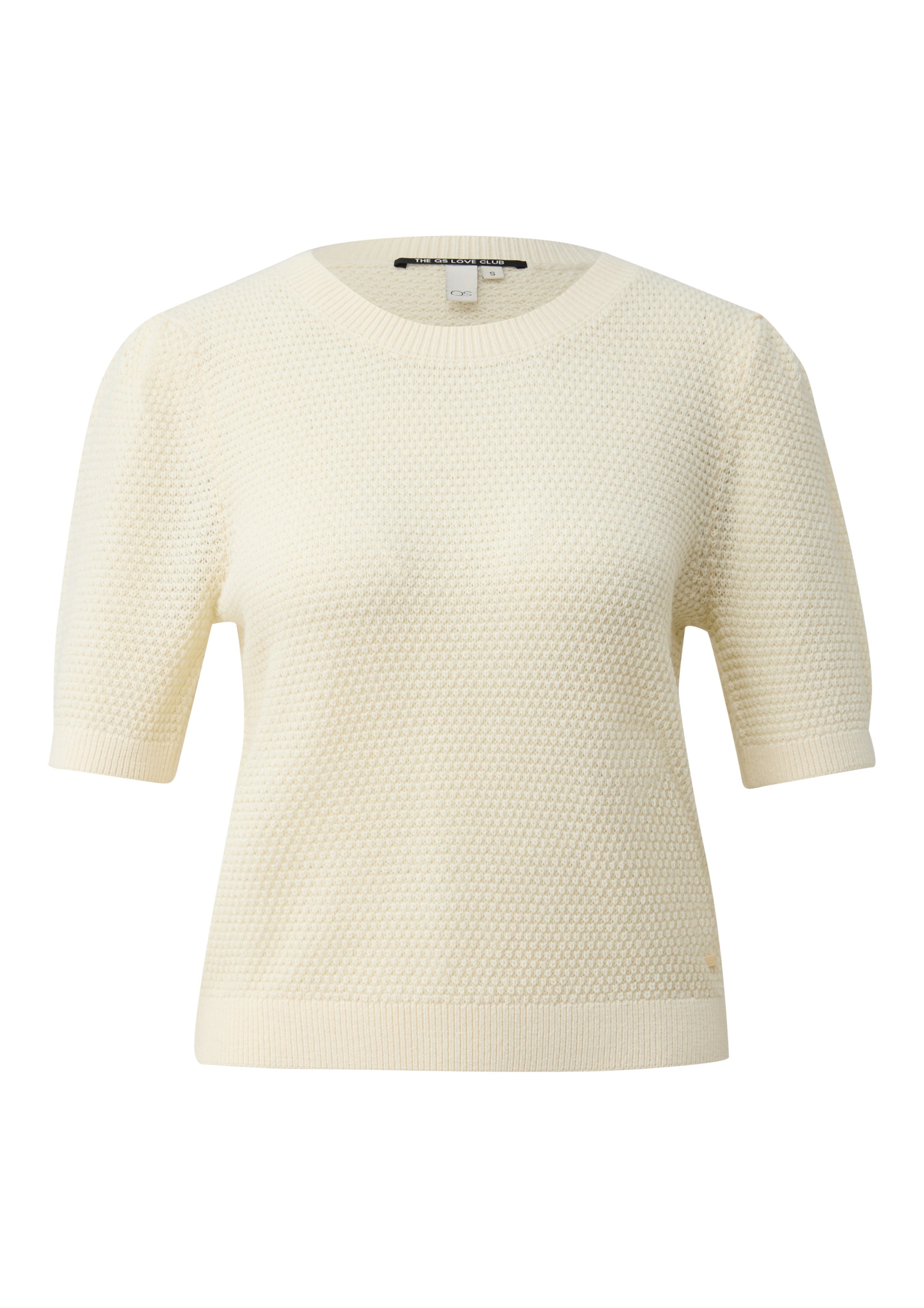 QS Strickpullover in Beige: Vorderseite
