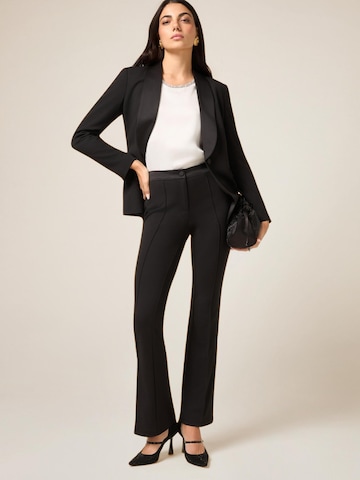 évasé Pantalon oltre en noir