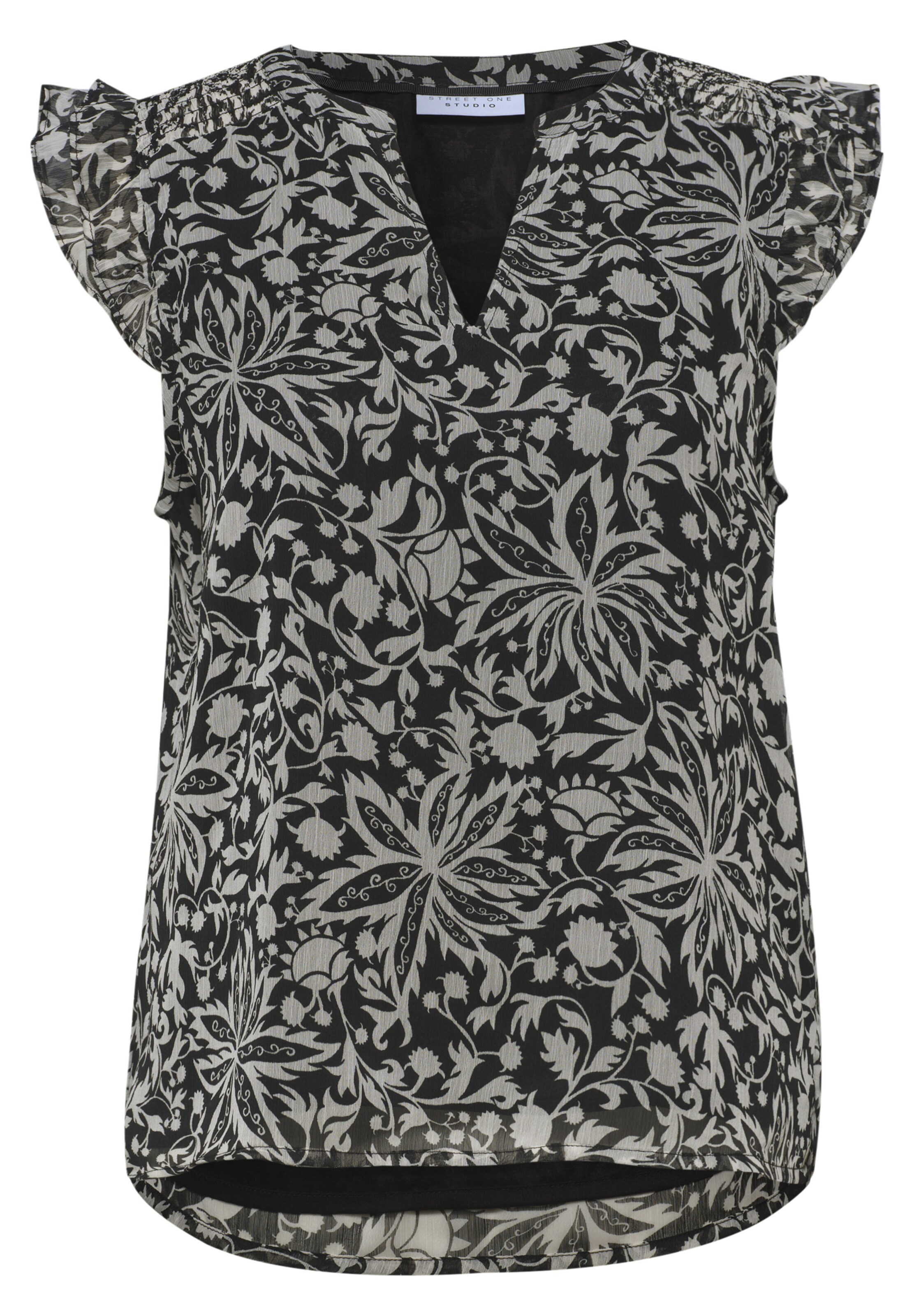 Street One Studio Bluse in Schwarz: Vorderseite