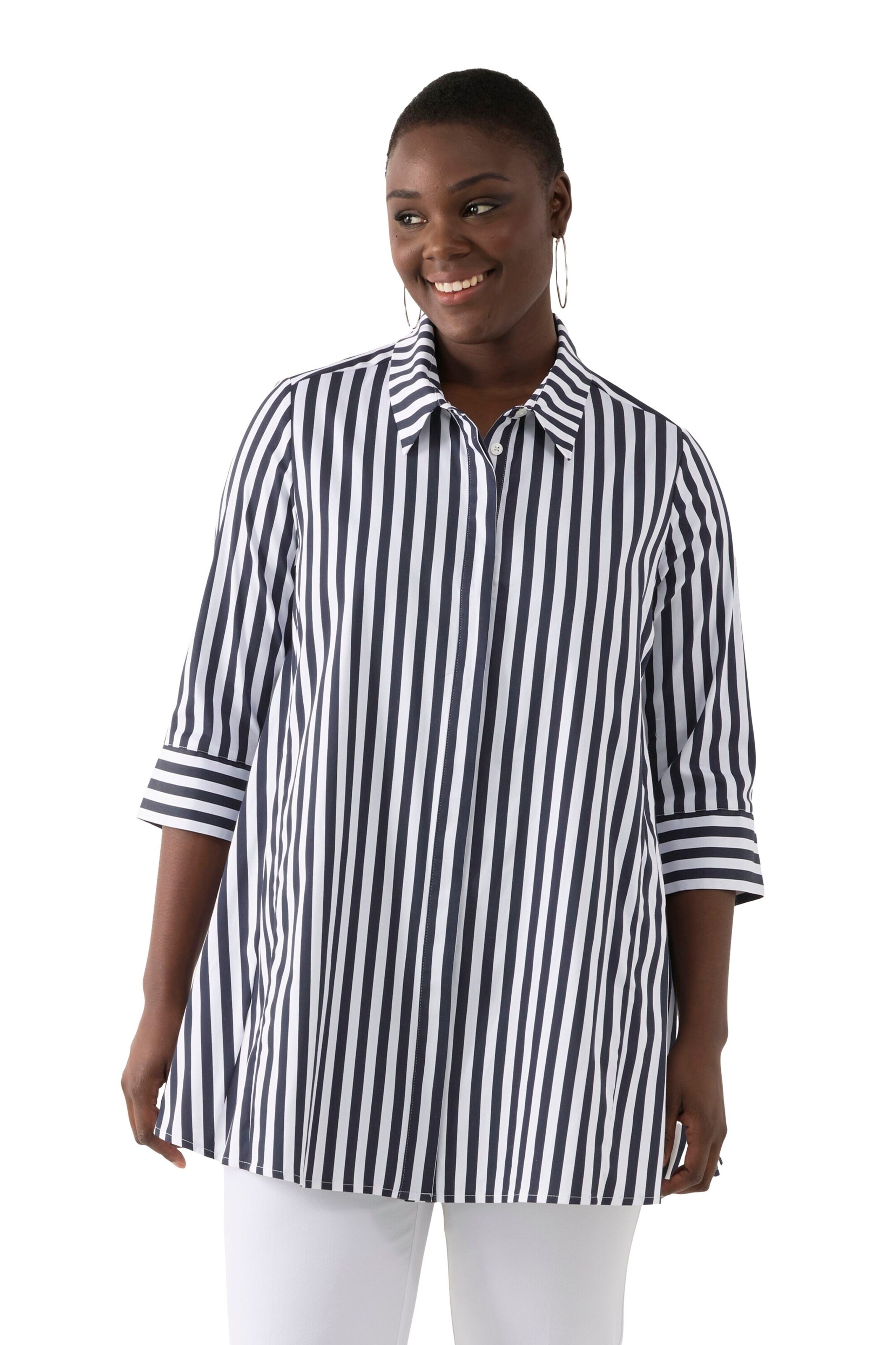 Ulla Popken Bluse in Mischfarben: Vorderseite