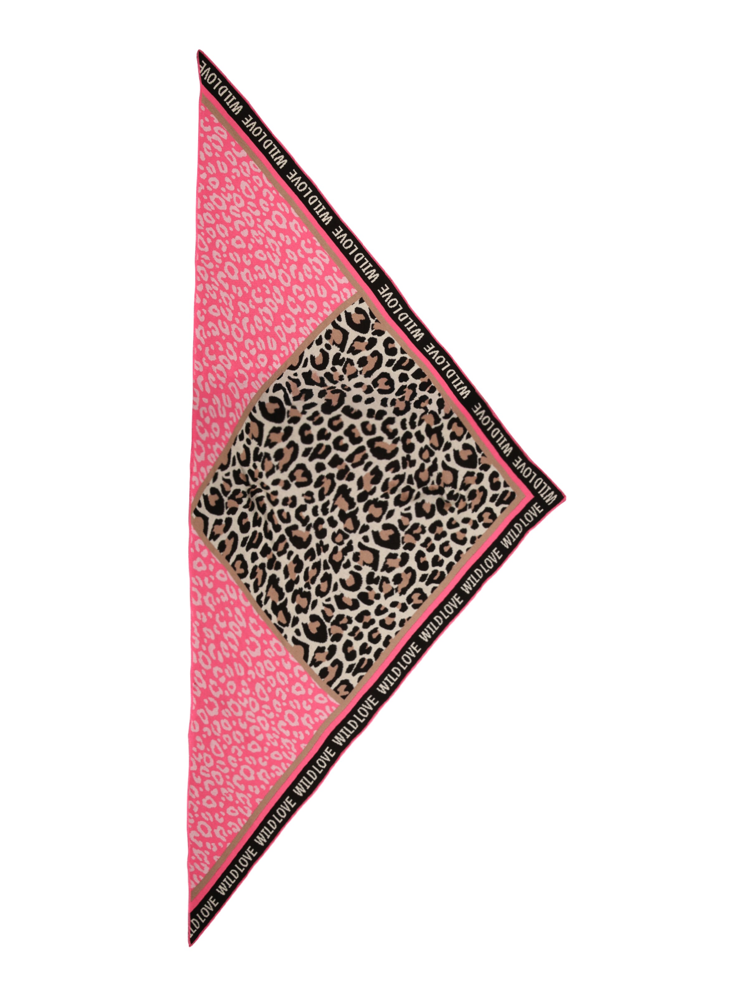 Zwillingsherz Tuch 'Wild Love' in Pink