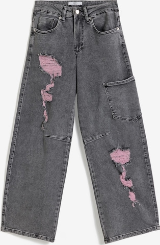 Baggy Jean Sl Jeschow en gris : devant