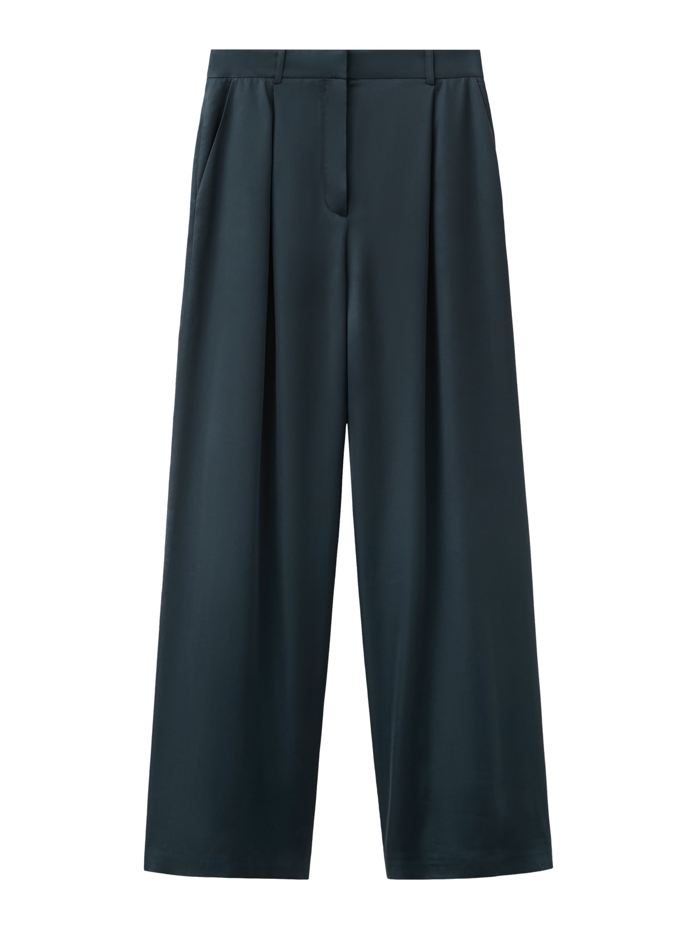 MANGO Wide leg Byxa 'MAJita' i grön: framsida