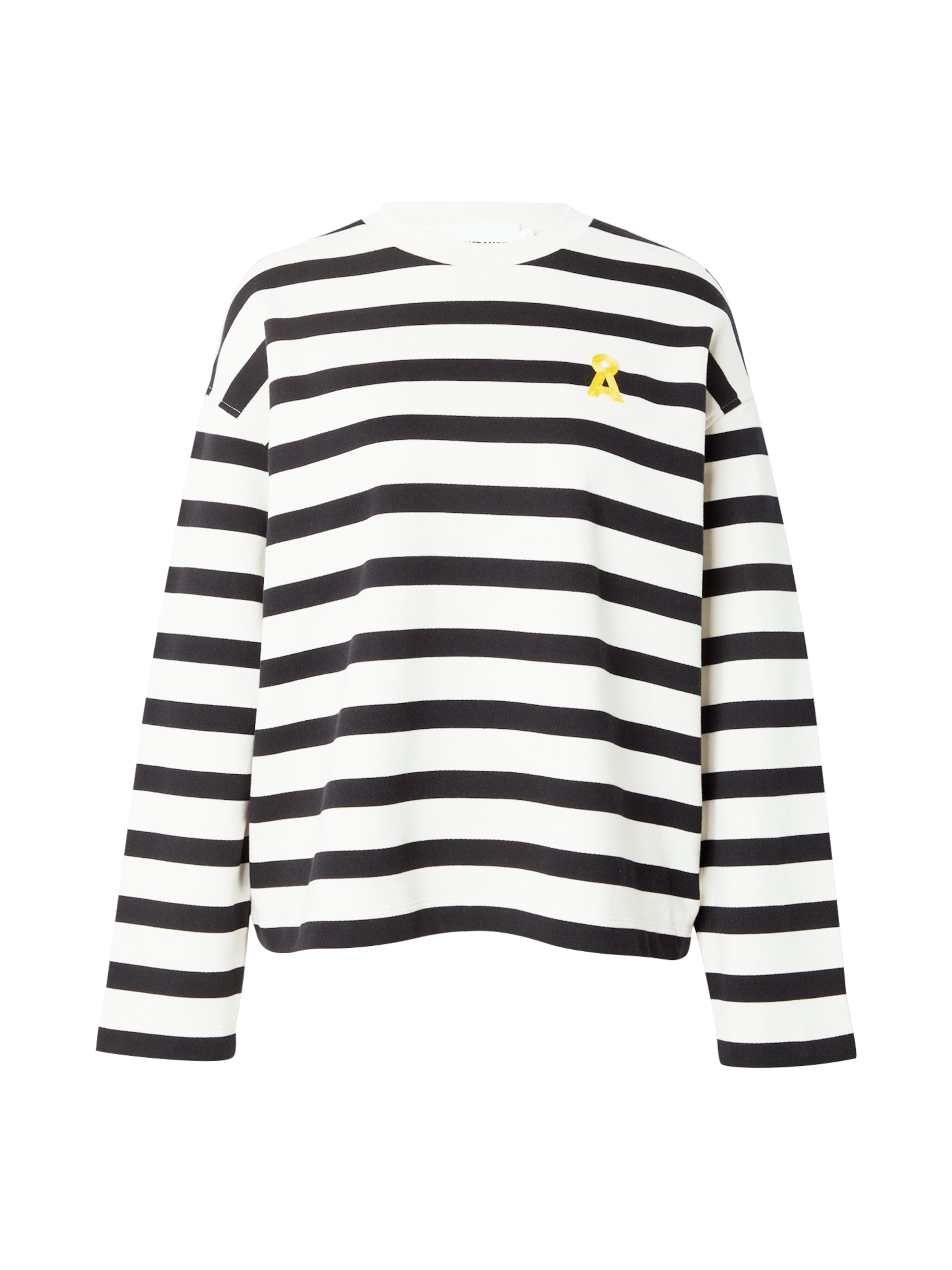 Felpa 'Frankaa' di ARMEDANGELS in nero: frontale