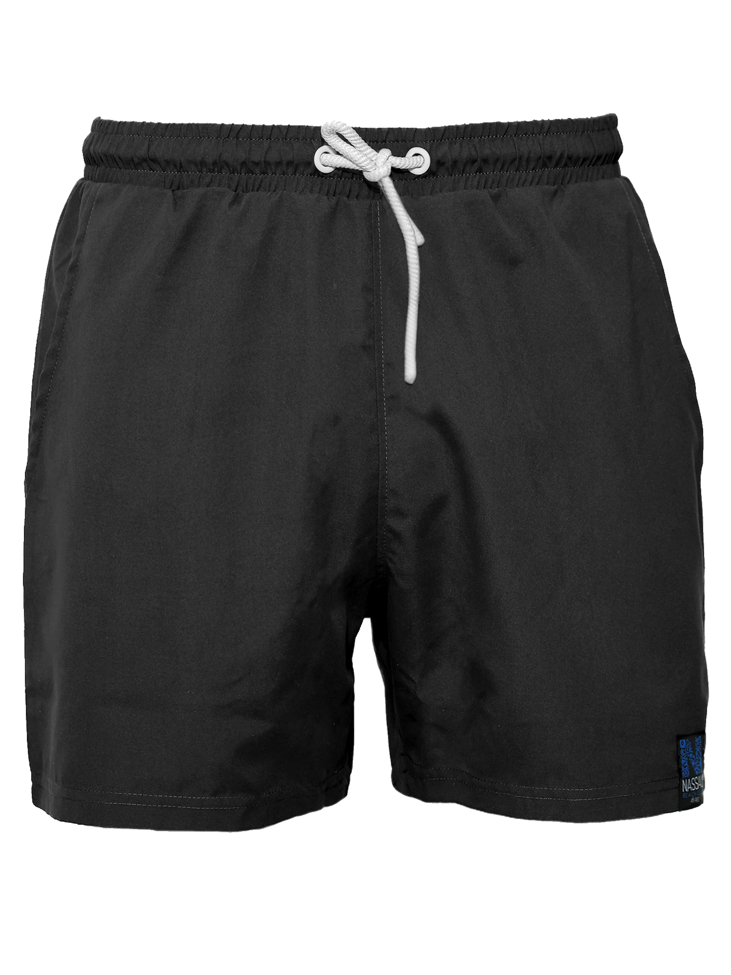 NASSAU Beach Club Badeshorts 'NB231017' in Schwarz: Vorderseite