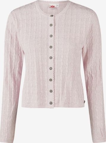 SPIETH & WENSKY Gebreid vest 'Hummeltal' in Roze: voorkant