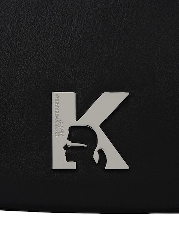 KARL LAGERFELD JEANS - Bolso de hombro 'KLJ K Logo Halfmoon Bag B2W30126' en negro