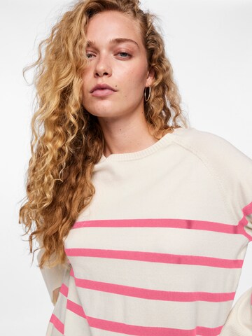 PIECES Sweater 'PCSia' in White