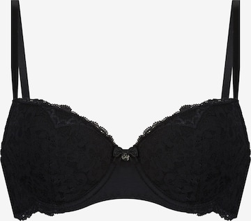 Hunkemöller T-Shirt BH 'Marine' in Schwarz: predná strana