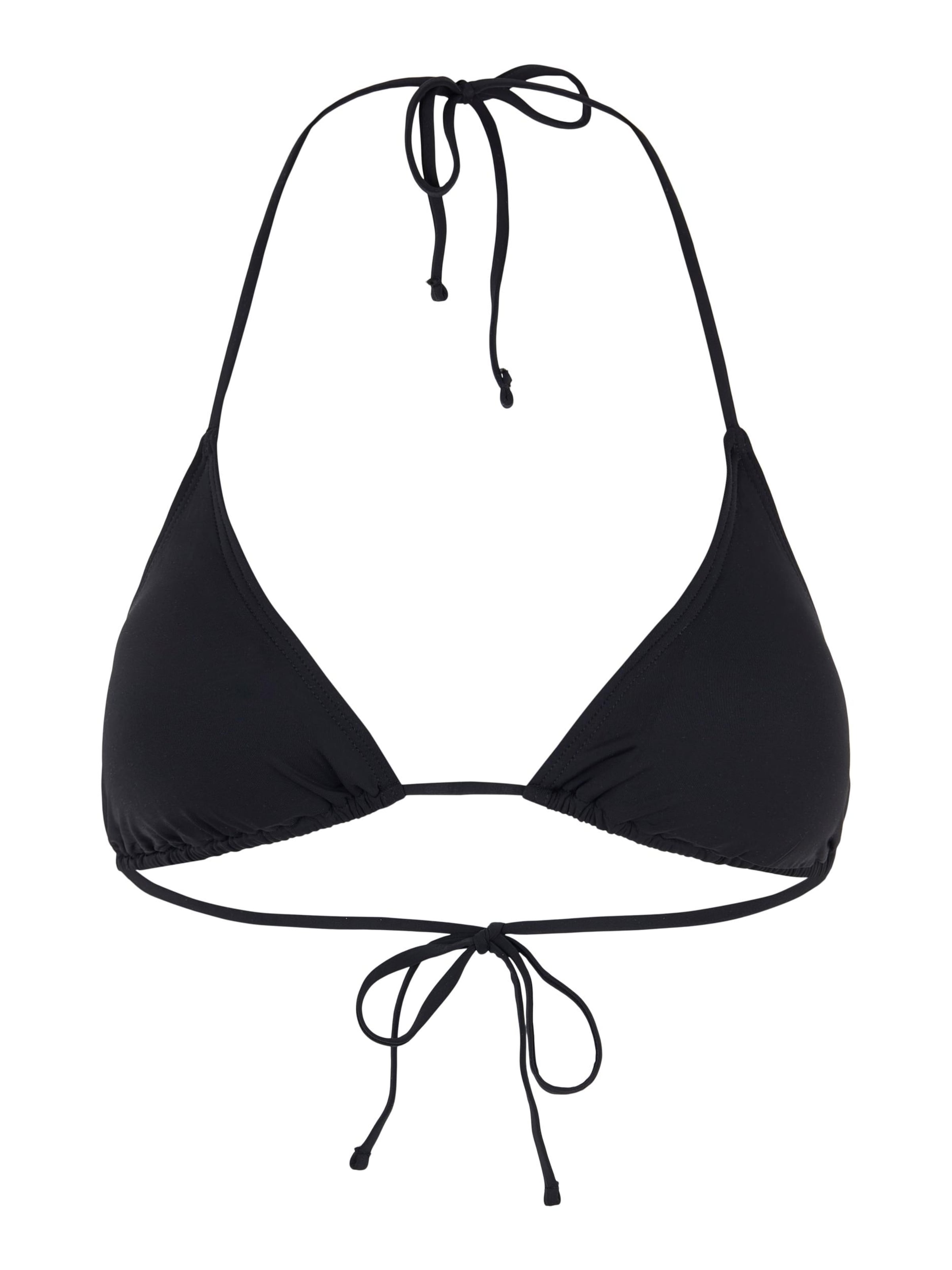 PIECES - Top de bikini 'Baomi' en negro: frente