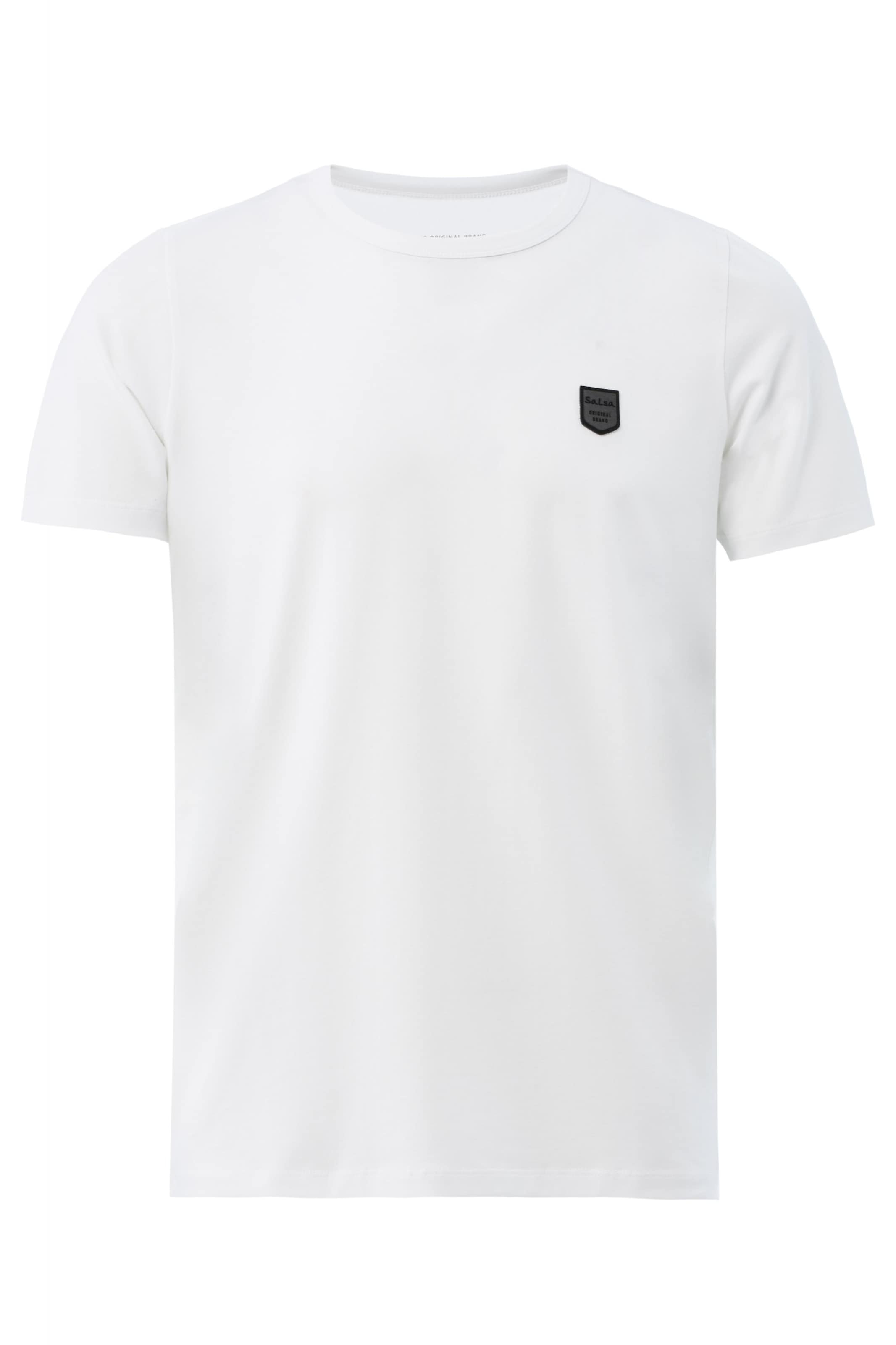 Salsa Jeans T-Shirt 'Palm Beach' in Weiß: Vorderseite