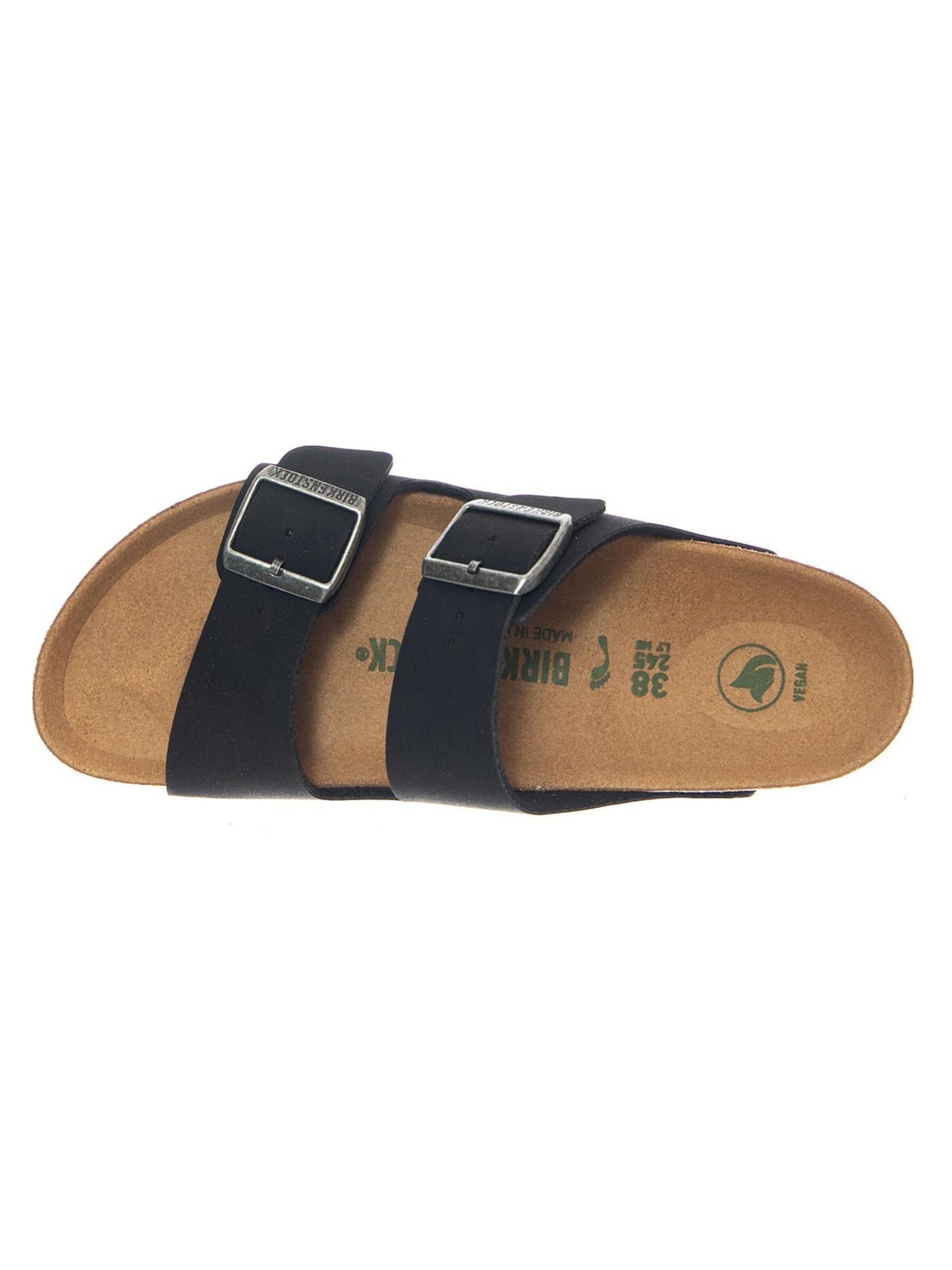Sandalo 'Arizona Vegan Birkibuc Narrow Fit Earthy Black' di BIRKENSTOCK in nero