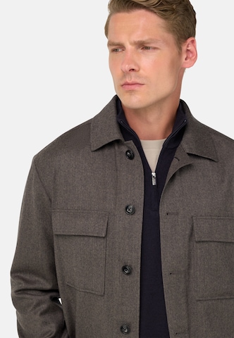 Boggi Milano Jacke 'Flannel' in Braun
