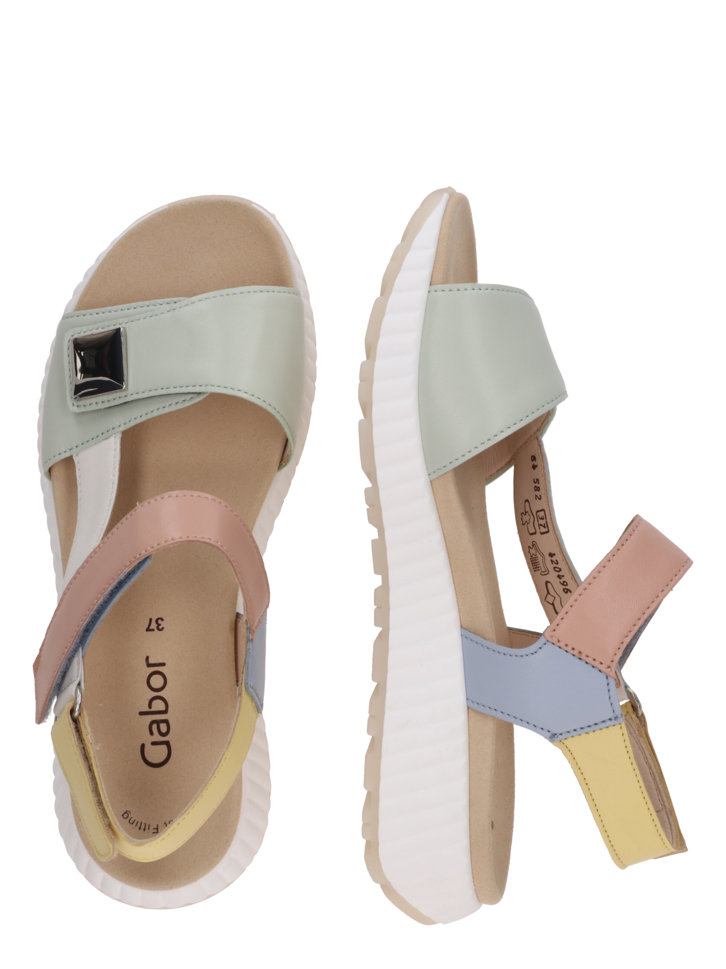 GABOR Σανδάλι σε ανάμεικτα χρώματα