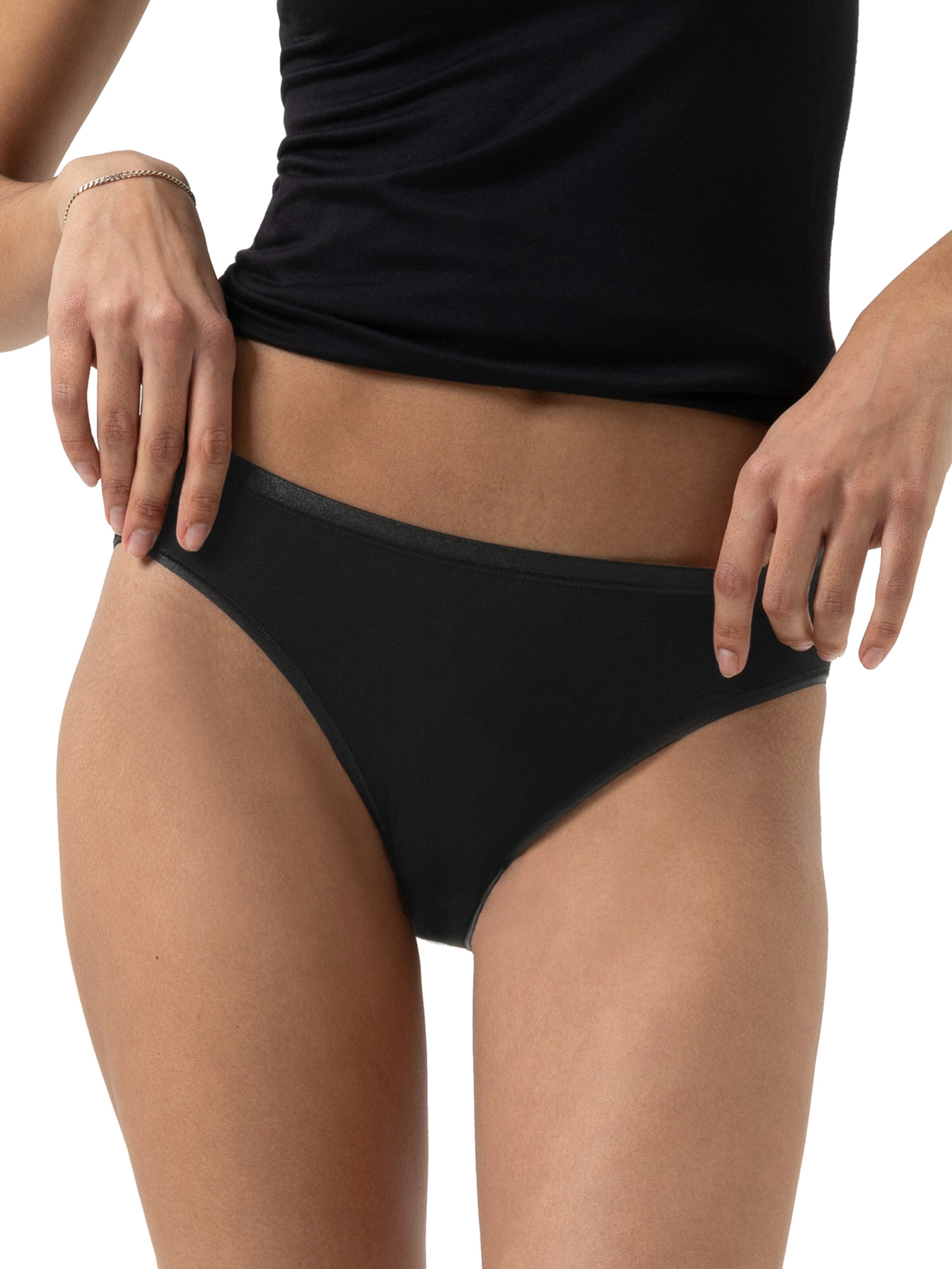 Slip 'Modal Pure' Mey en noir : devant