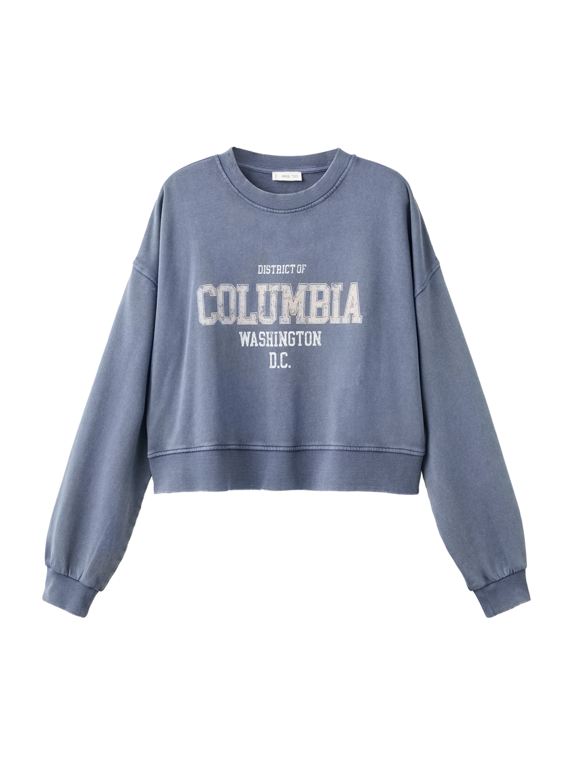 MANGO TEEN Μπλούζα φούτερ 'Columbia' σε μπλε: μπροστά