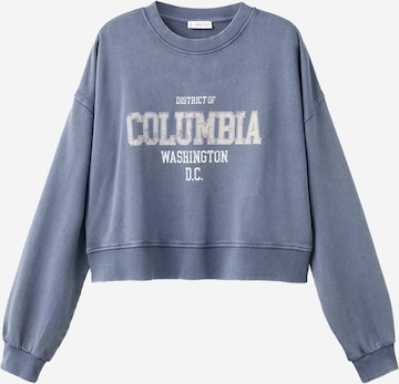 MANGO TEENSweater majica 'Columbia' - plava boja: prednji dio