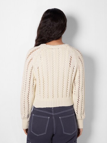 Pull-over Bershka en beige