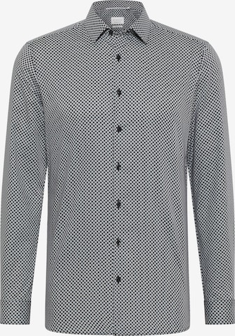 ETERNA Zakelijk overhemd in Zwart: voorkant