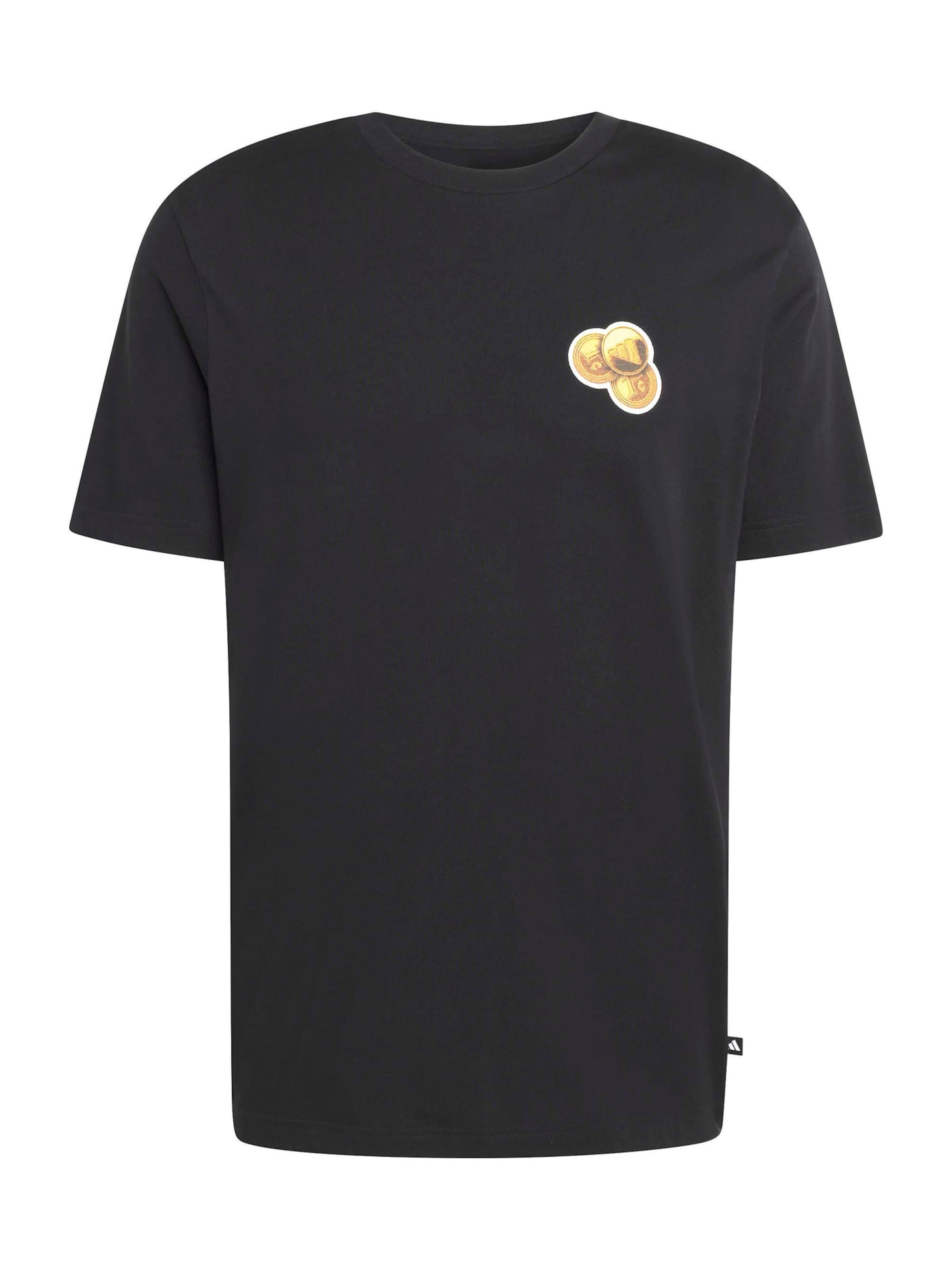 melns ADIDAS SPORTSWEAR Sporta krekls: no priekšpuses